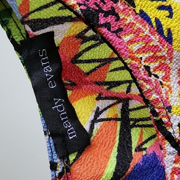 Bright colors for this top fom Mandy evans Size M/L - Picture 2 of 5